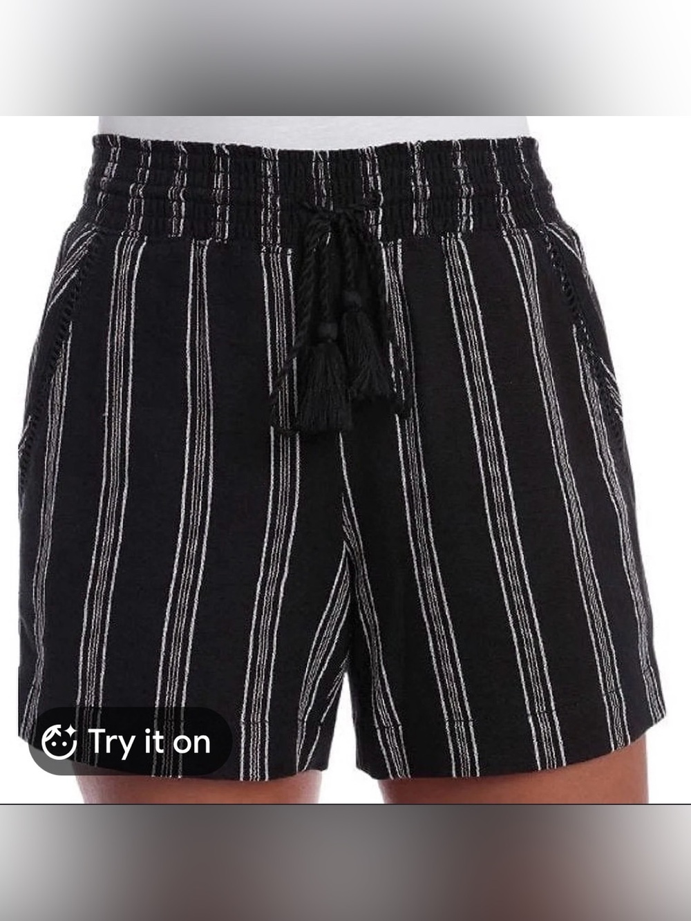 Briggs Women XXL Linen blend Shorts with Pockets and Elastic Waist